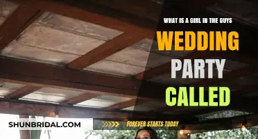 What’s a Female Member in the Groom’s Wedding Party Called?