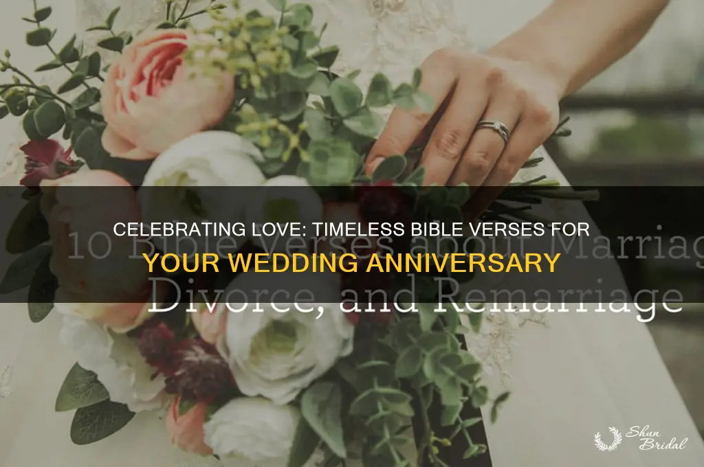 what is a good bible verse for a wedding anniversary