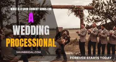 Best Country Songs for a Wedding Processional