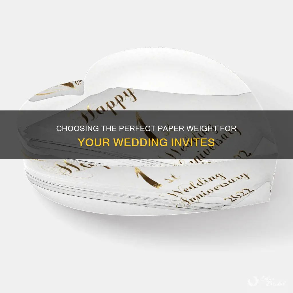 what is a good paper weight for wedding invitations