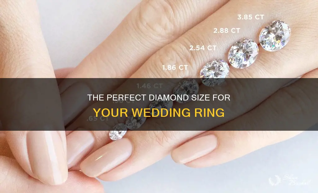 what is a good size diamond for a wedding ring