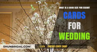 Perfect Escort Card Size for Your Wedding: A Complete Guide