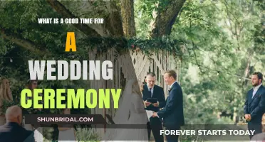 Choosing the Perfect Wedding Ceremony Time: Tips for an Ideal Celebration