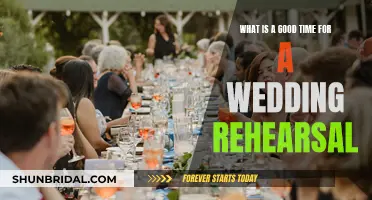 The Perfect Timing for Wedding Rehearsals
