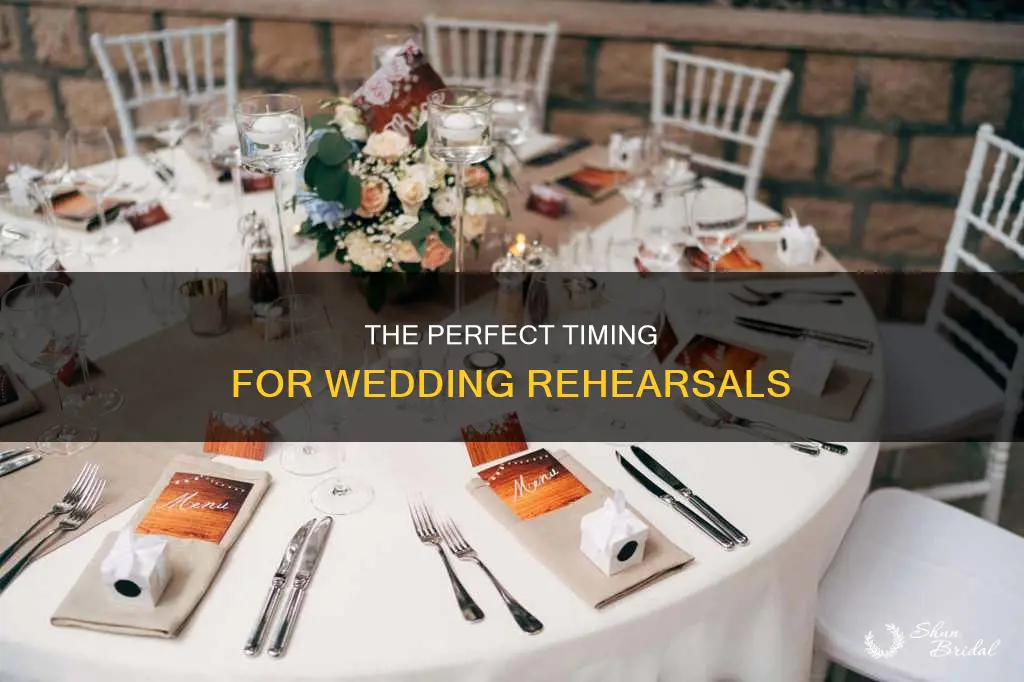 what is a good time for a wedding rehearsal