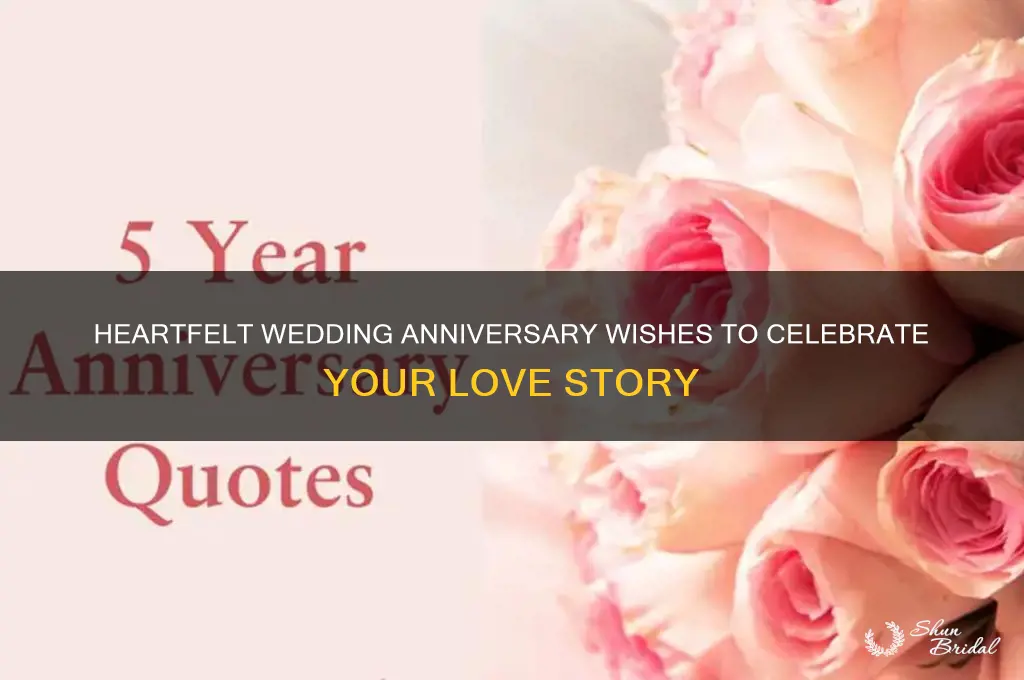 what is a good wedding anniversary wish