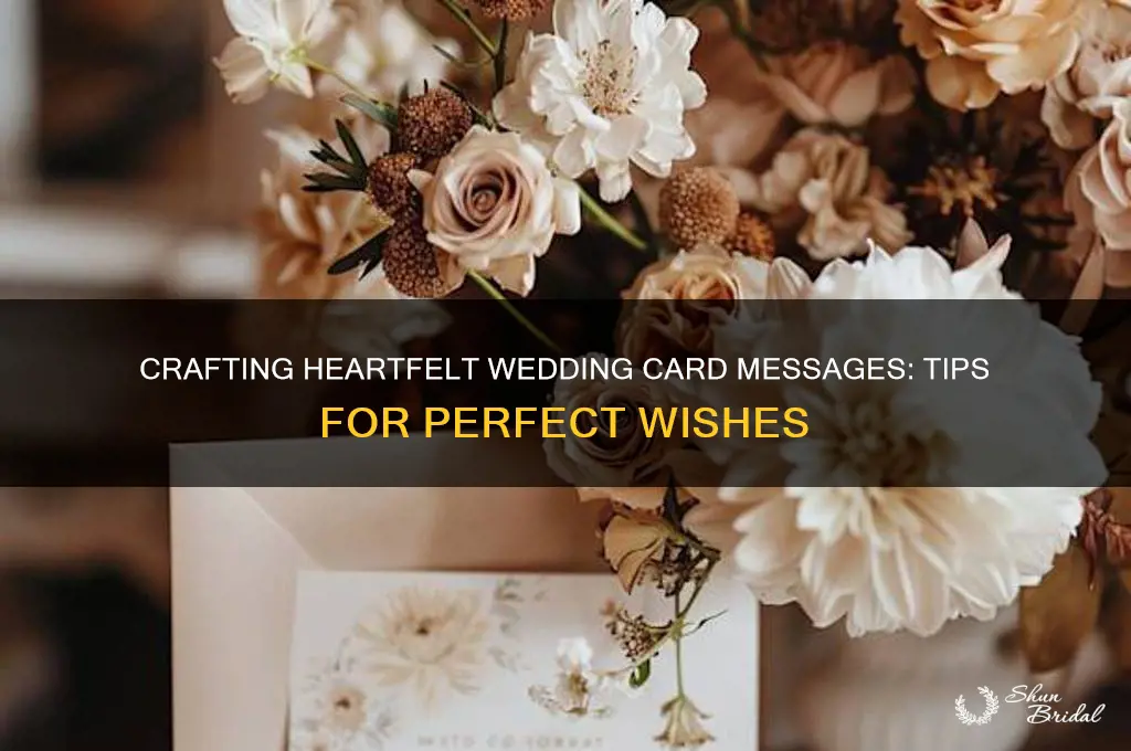 what is a good wedding card message