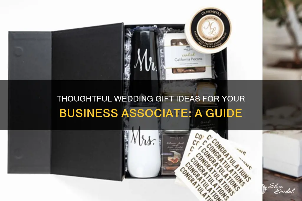 what is a good wedding gift for business associate