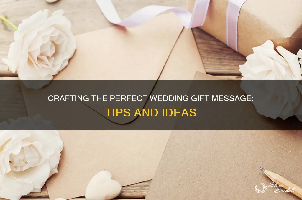 what is a good wedding gift message