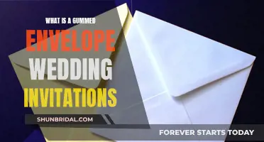 Gummed Envelope Wedding Invites: Seal and Send Simplicity