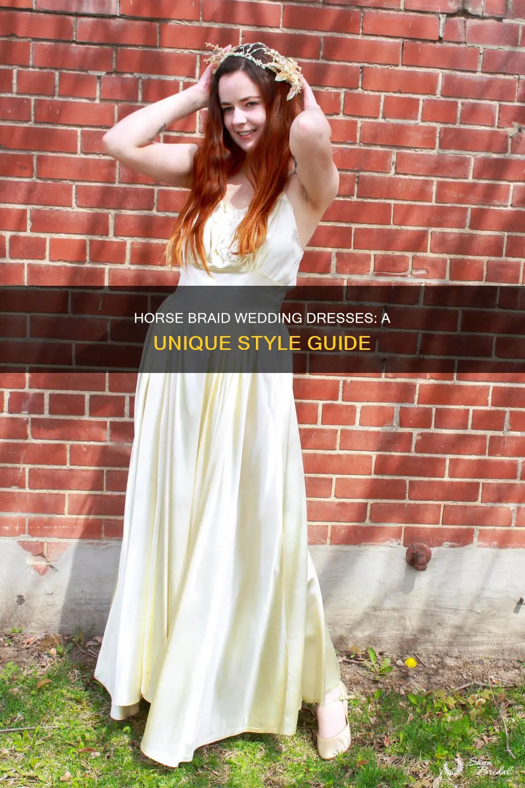 what is a horse braid wedding dress