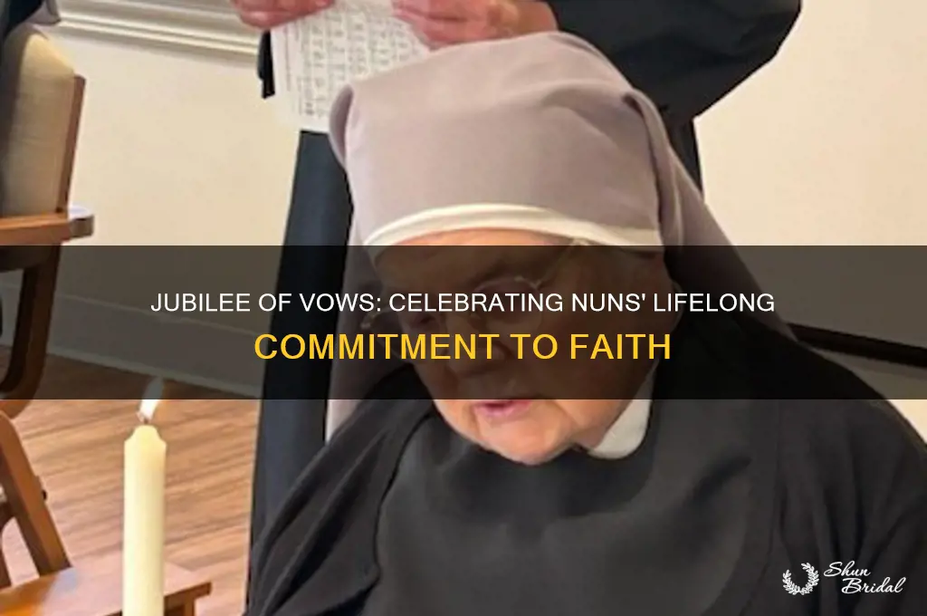 what is a jubilee of vows for nuns