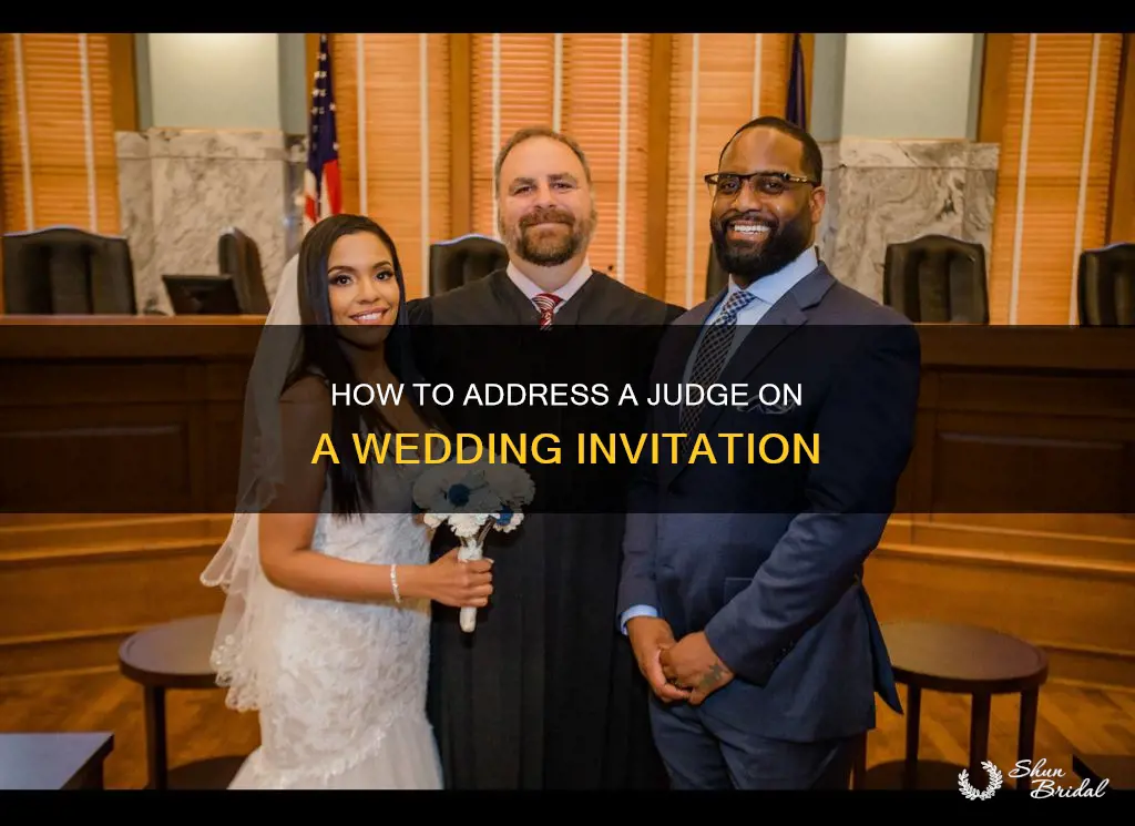 what is a judges title for wedding invite