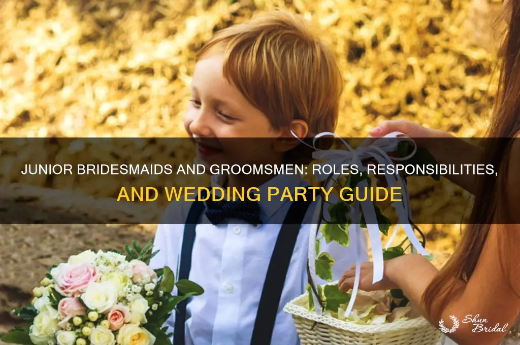 what is a junior bridesmaid and groomsmen