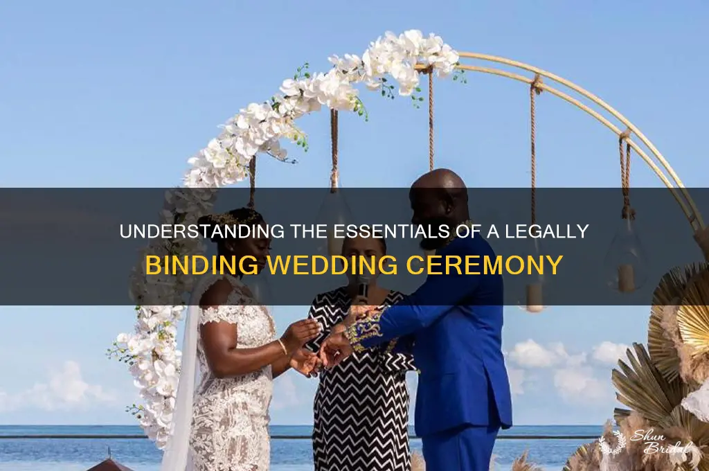 what is a legal wedding ceremony