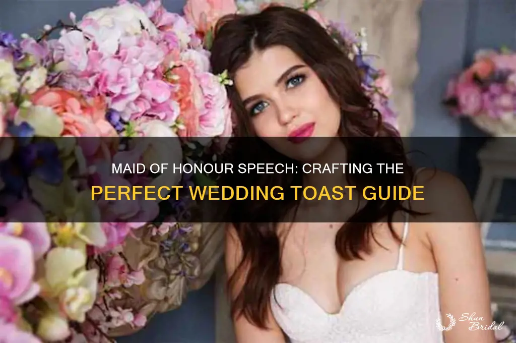 what is a maid of honour speech