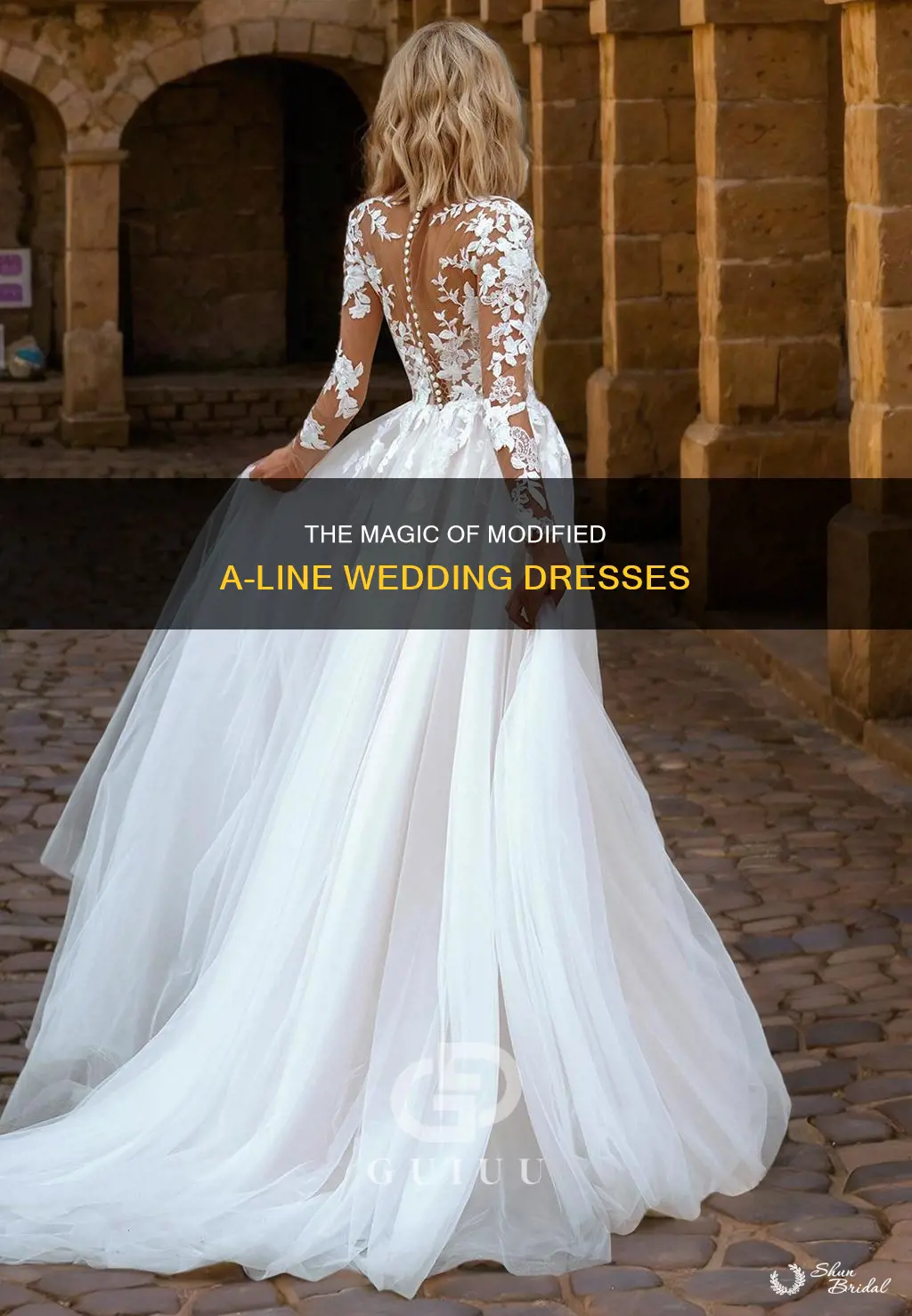what is a modified a line wedding dress