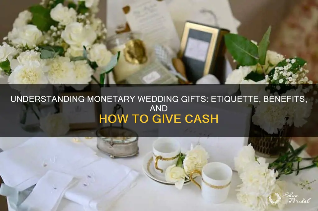 what is a monetary wedding gift