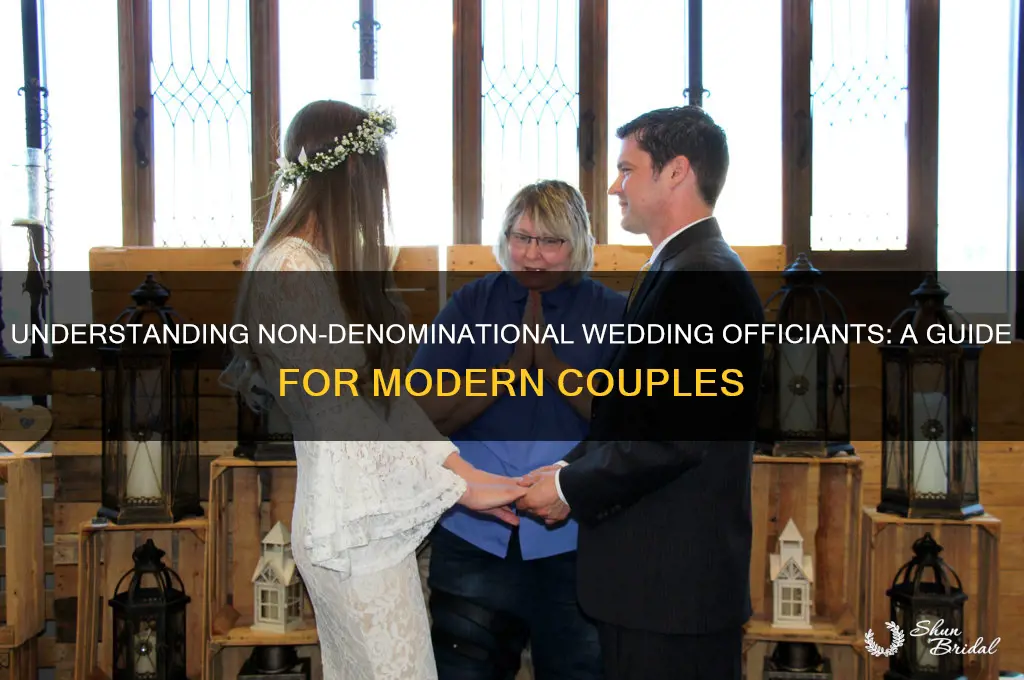what is a non denominational wedding officiant