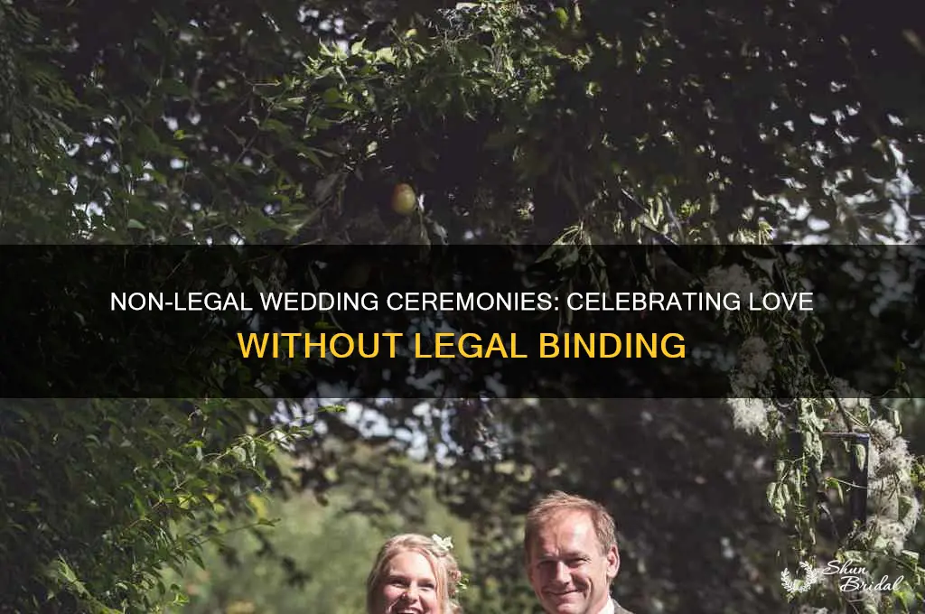 what is a non legal wedding ceremony