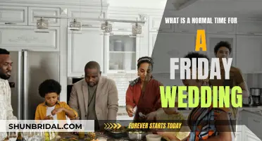 Friday Wedding Timing: What's the Norm?