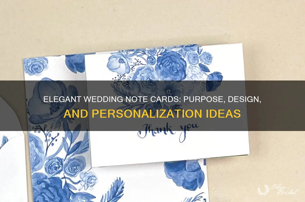 what is a note card for wedding