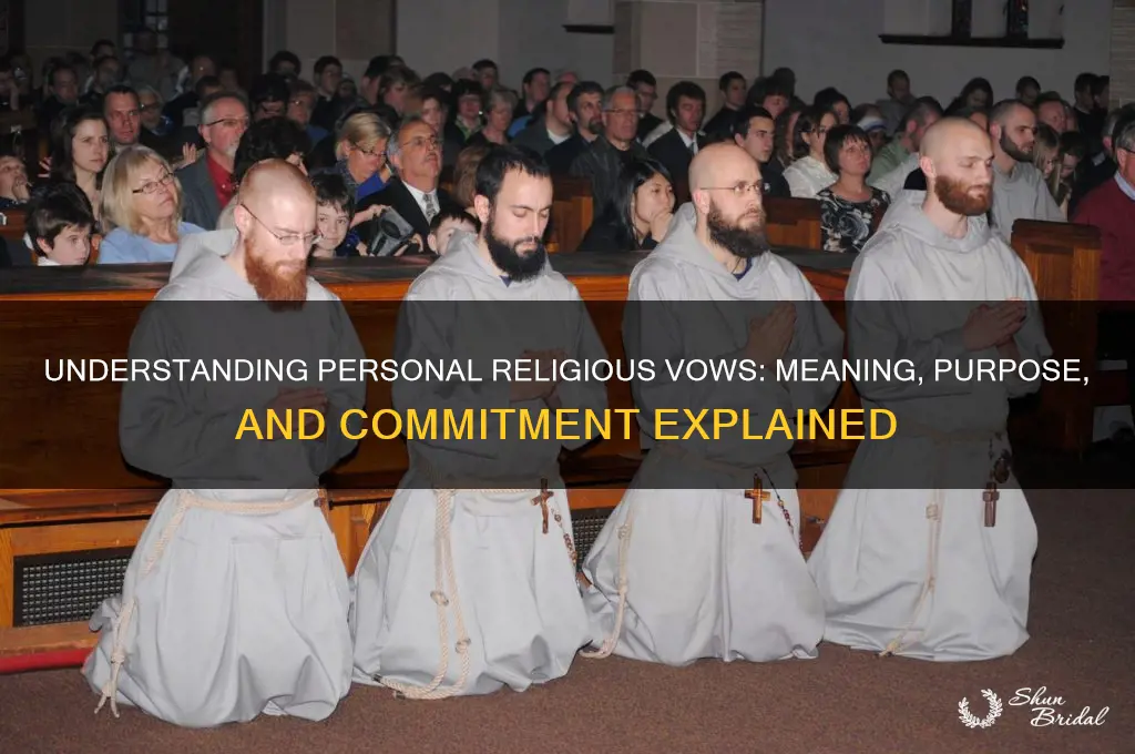 what is a personal religious vow
