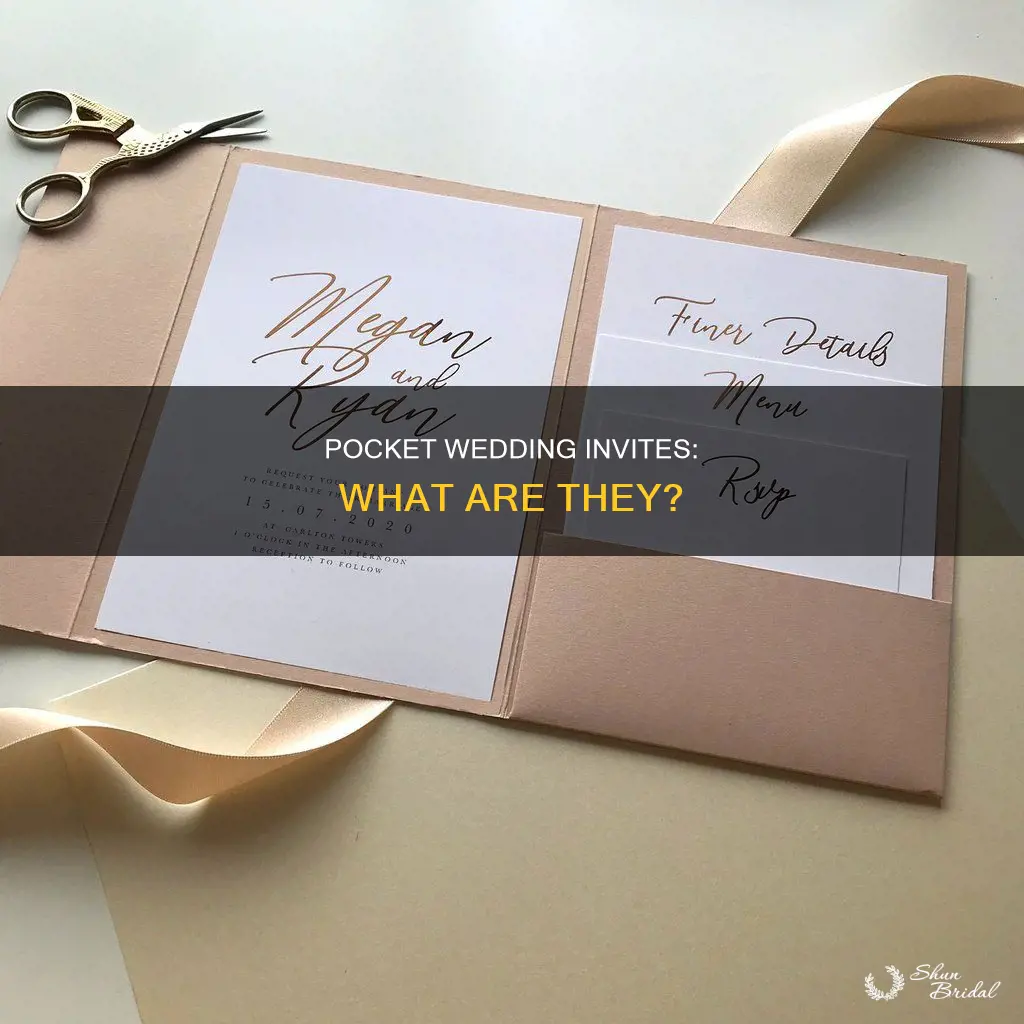 what is a pocket wedding invitation