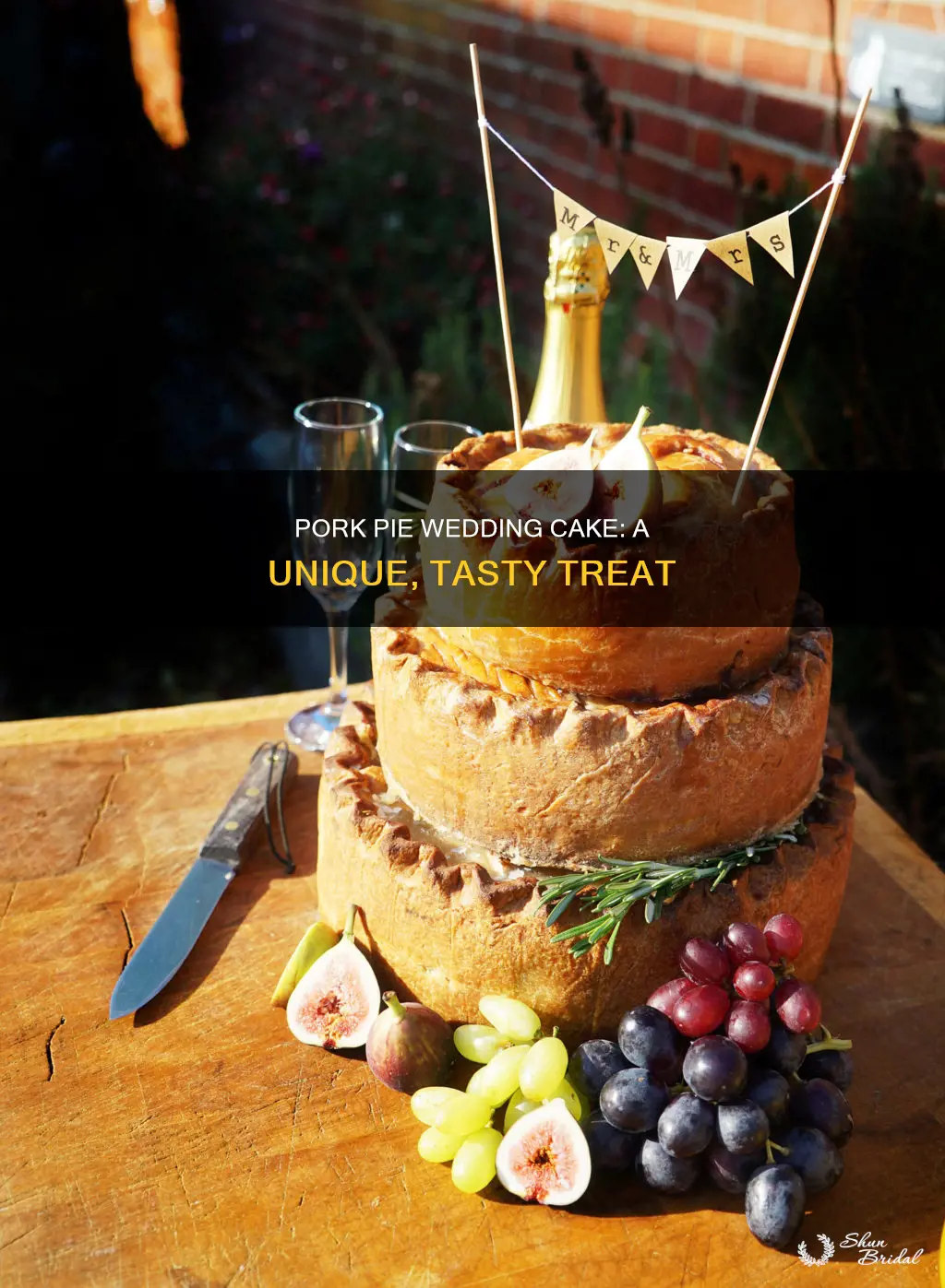 what is a pork pie wedding cake