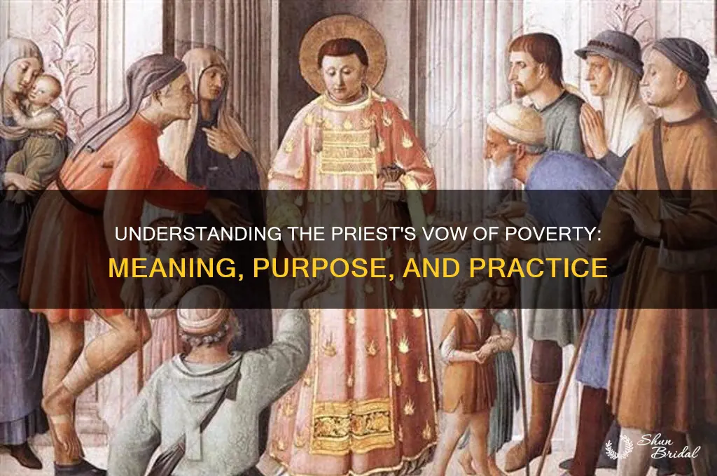 what is a priests vow of poverty