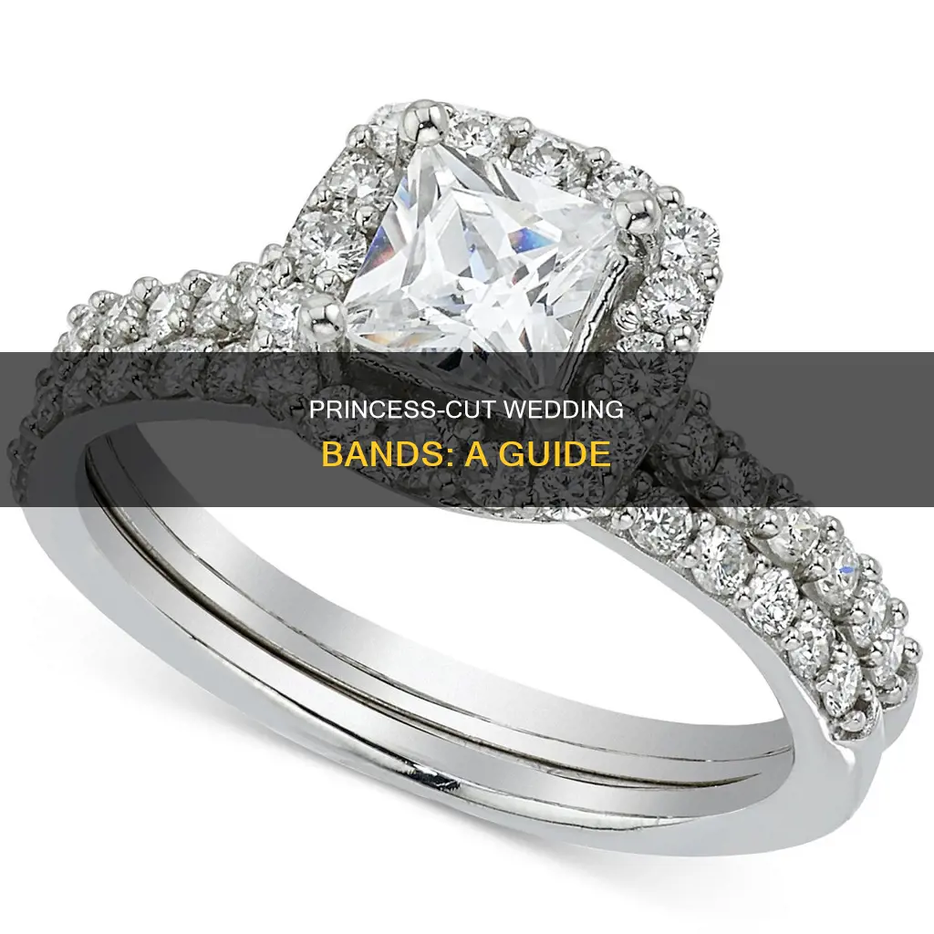 what is a princess cut wedding bands