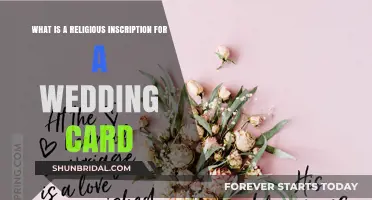 Sacred Blessings: Crafting Religious Inscriptions for Wedding Cards
