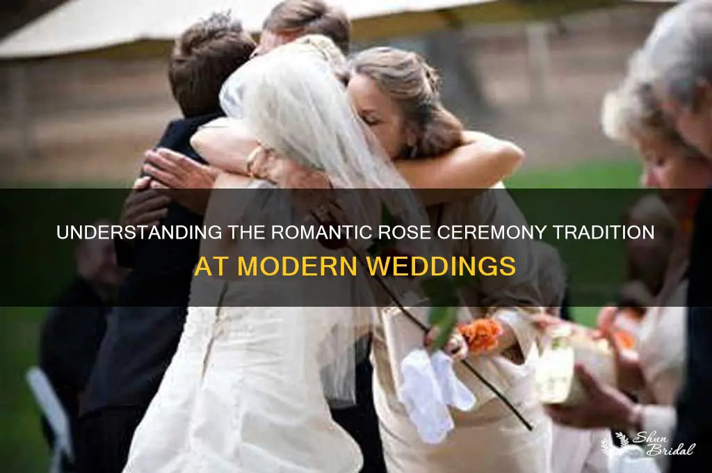 what is a rose ceremony at a wedding