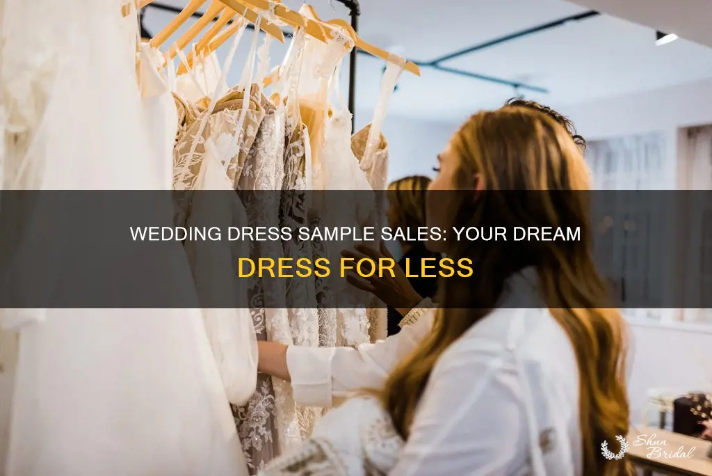what is a sample wedding dress sale