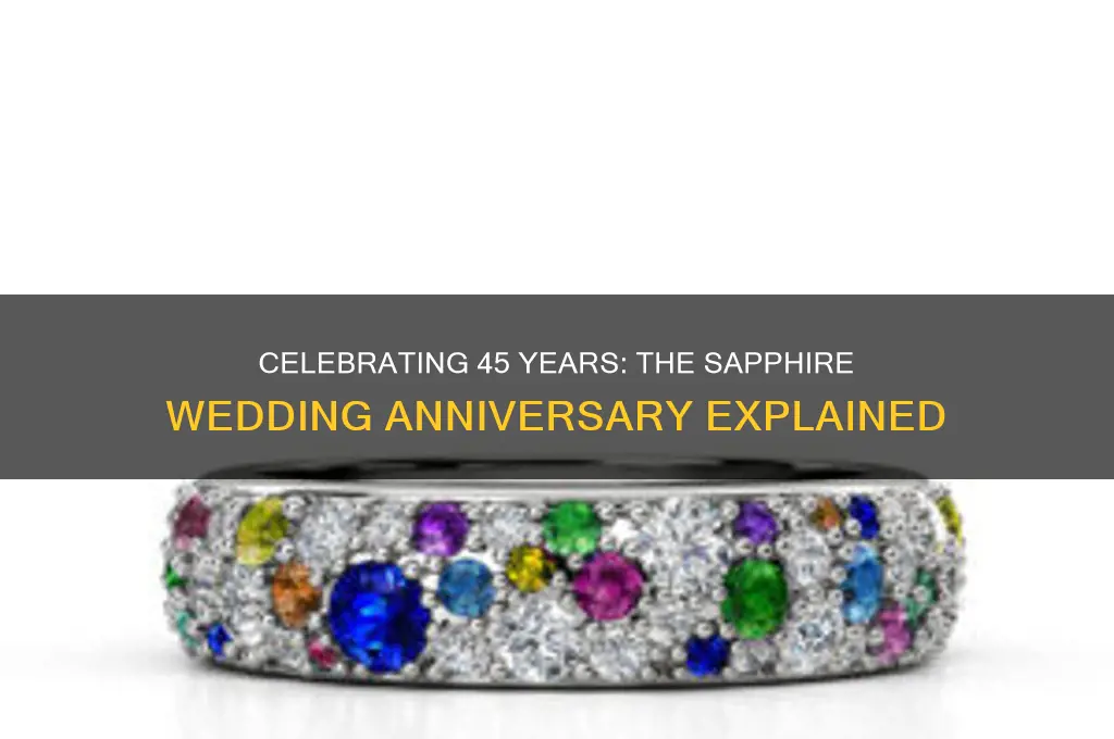 what is a sapphire wedding anniversary