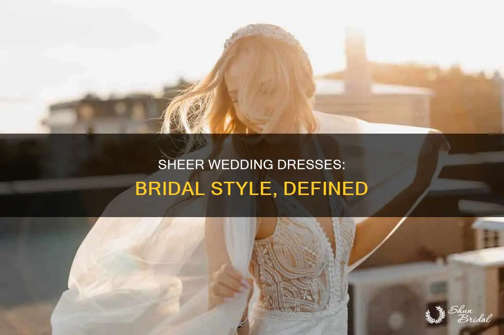 what is a sheer wedding dress