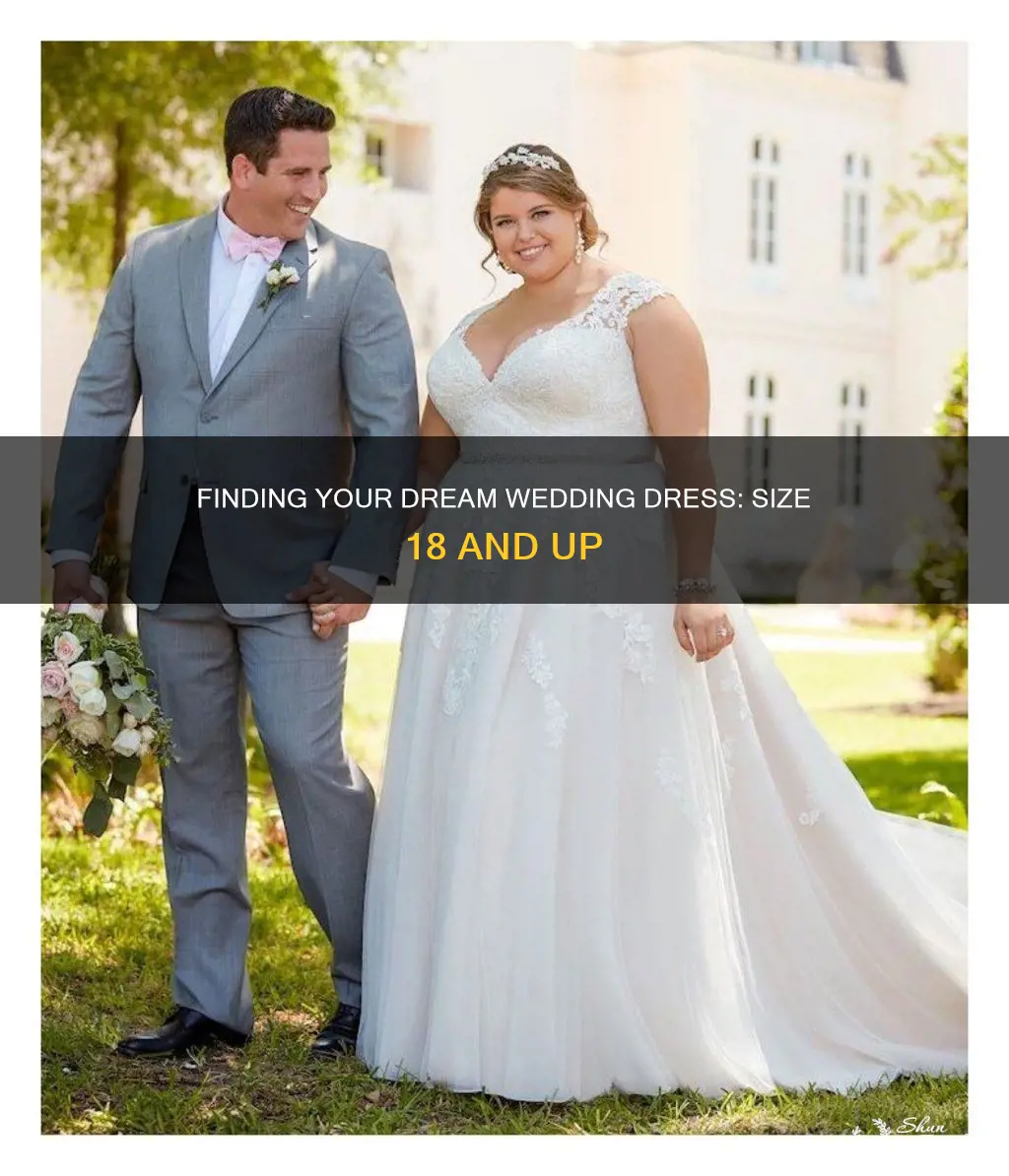 what is a size 18 in wedding dress