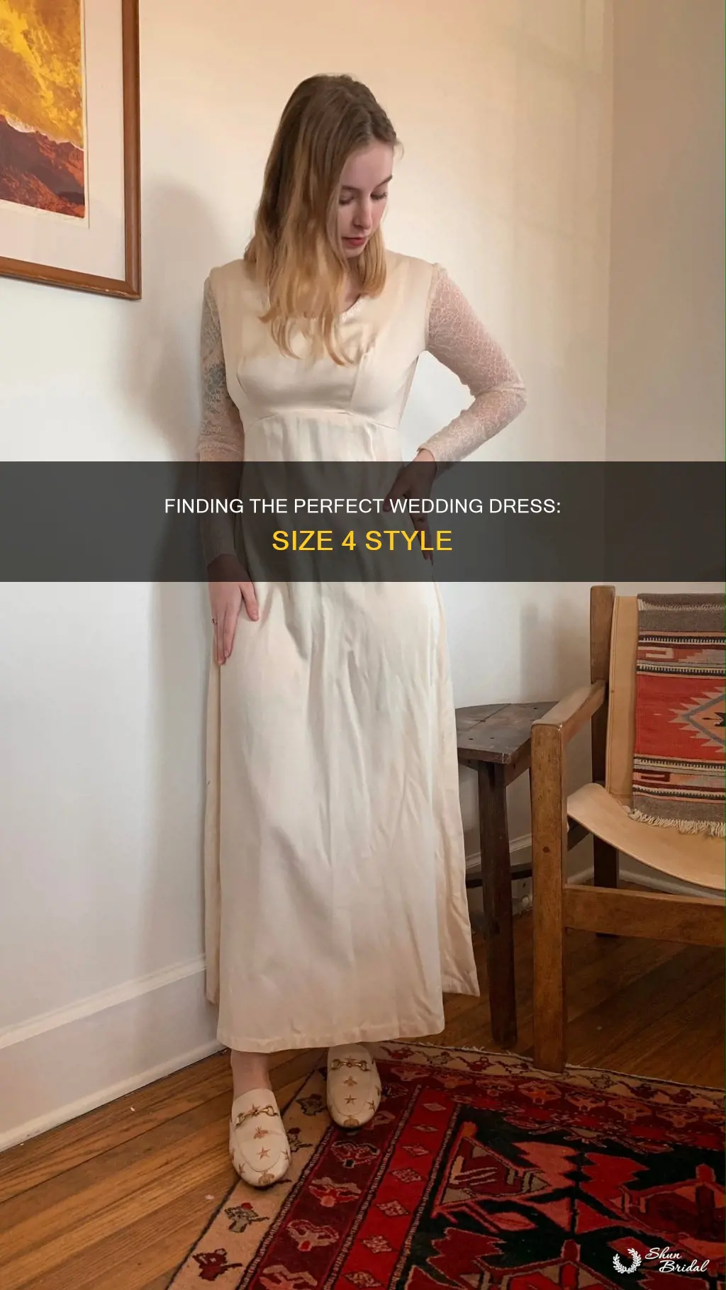 what is a size 4 in a wedding dress