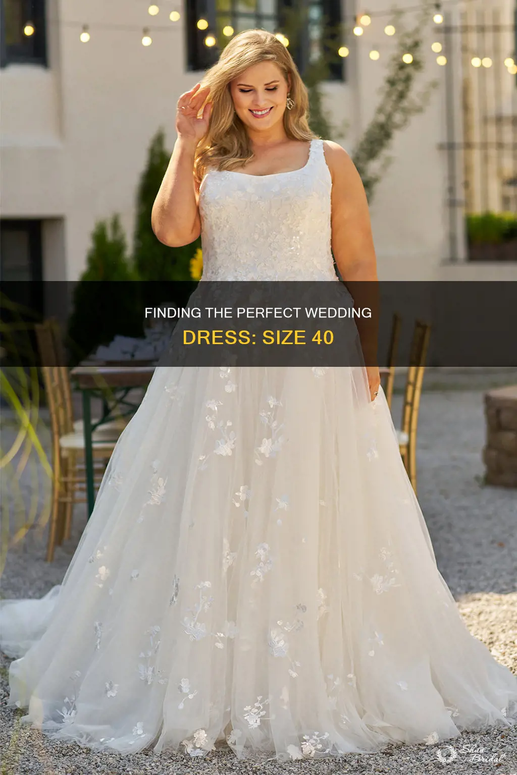 what is a size 40 wedding dress