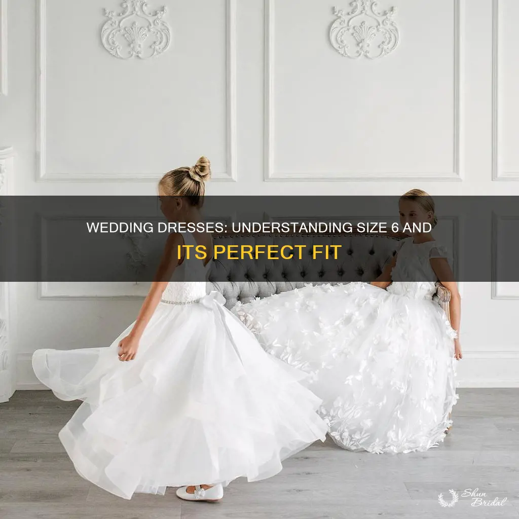 what is a size 6 in wedding dresses