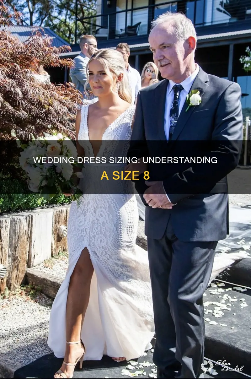what is a size 8 in wedding dress