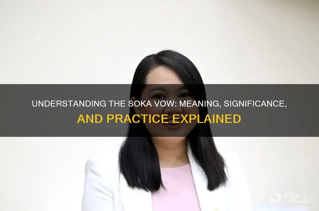 what is a soka vow
