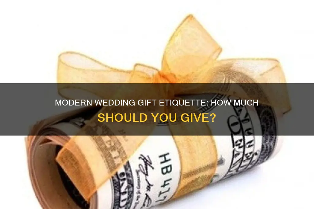what is a standard wedding gift amount these days