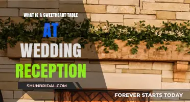 Sweetheart Table: A Wedding Reception Intimate Setting