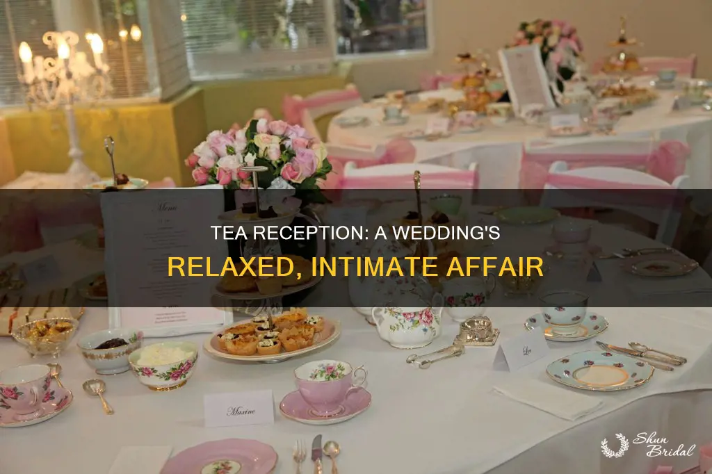 what is a tea reception for a wedding