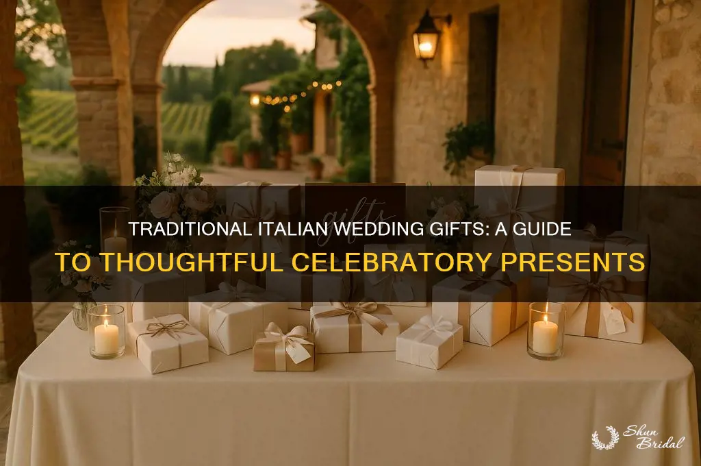 what is a traditional italian wedding gift