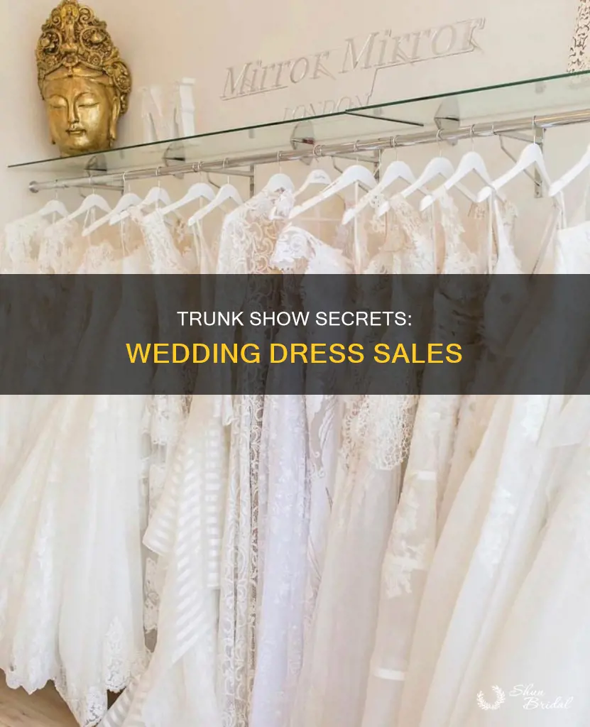what is a trunk sale for wedding dresses