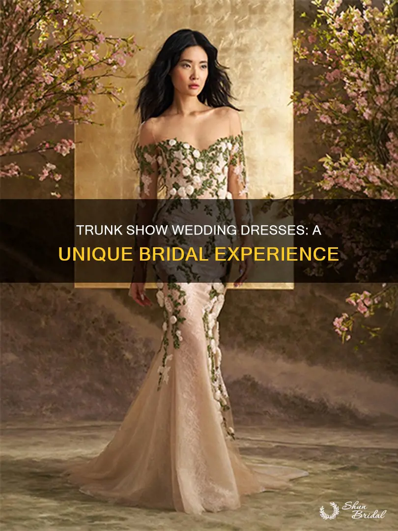 what is a trunk show wedding dress
