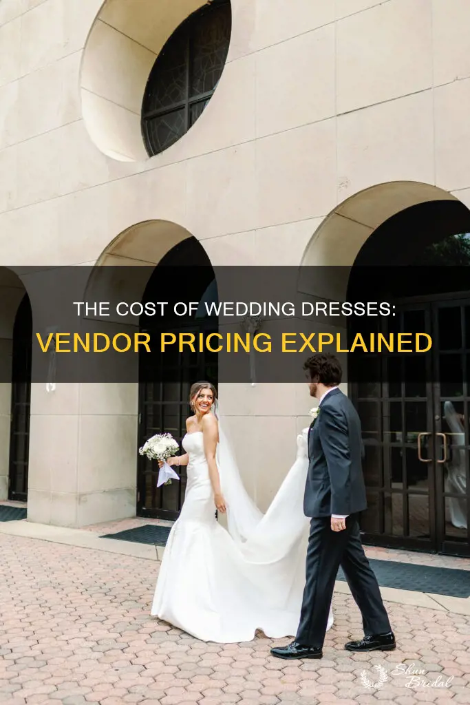 what is a vendor amount for a wedding dress