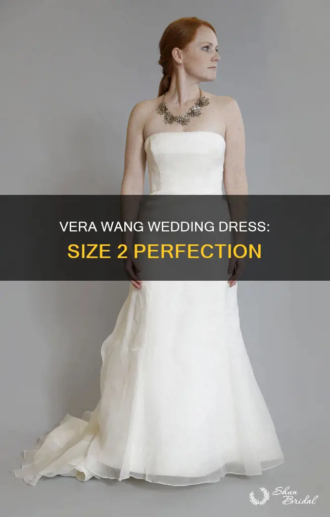 what is a vera wang wedding dress size 2